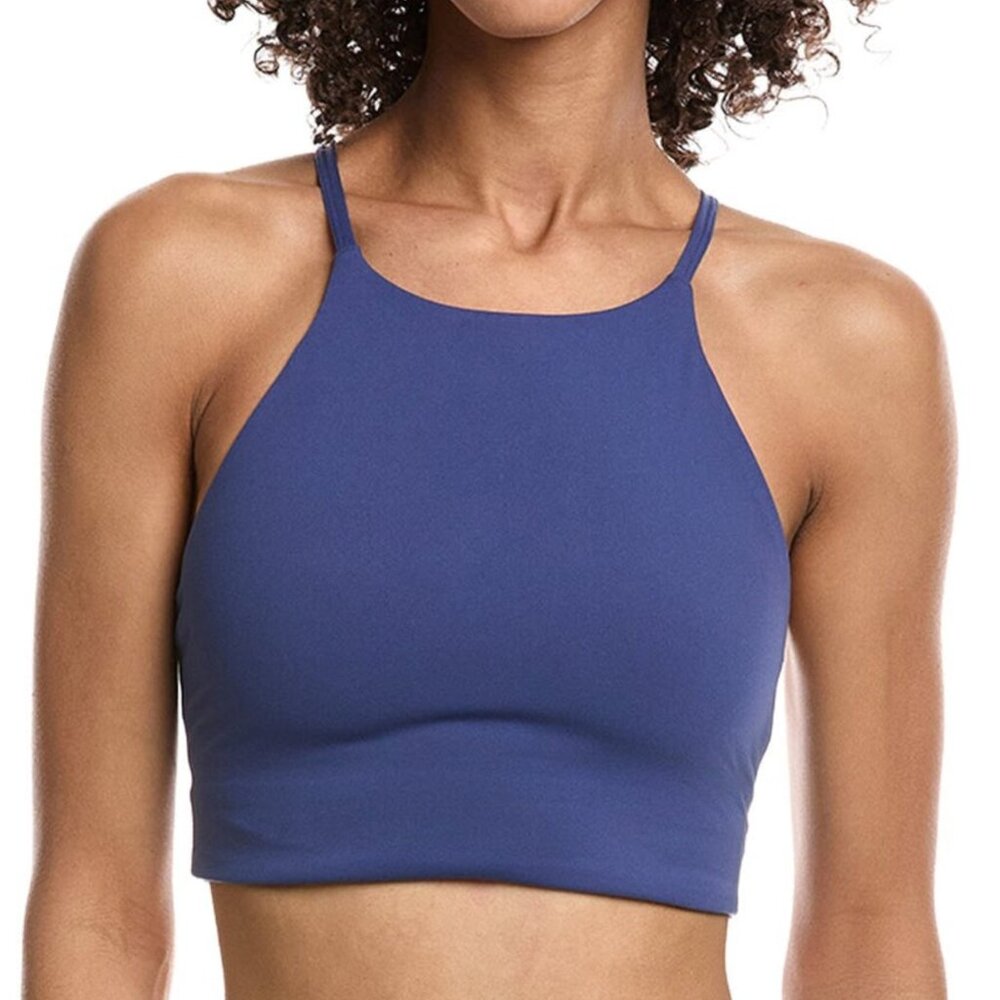 NWT Spiritual Gangster - M Women's Suki Crop Sports Bra Tank Indigo
